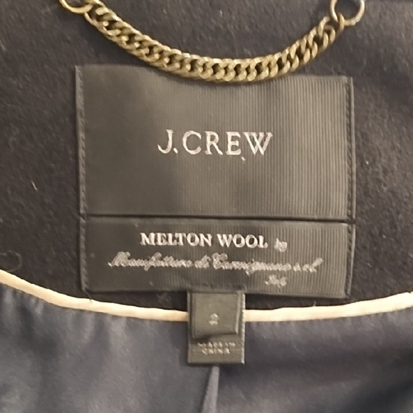 J. Crew Soft Melton Wool Lined Jacket Coastal Coat - Picture 6 of 14